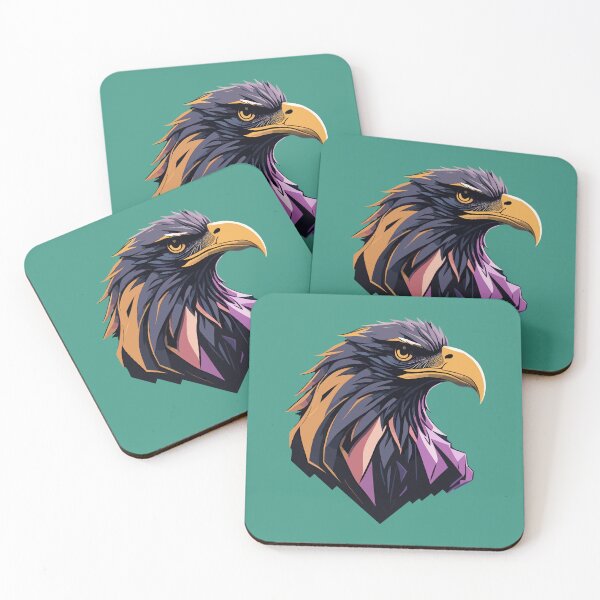 Item preview, Geometric eagle head designed and sold by MamikonarsRB.