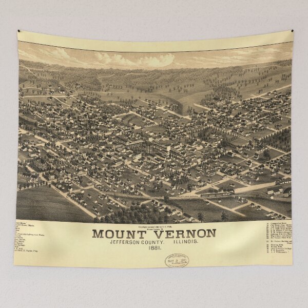 Item preview, Mount Vernon, Illinois (1881) designed and sold by allhistory.