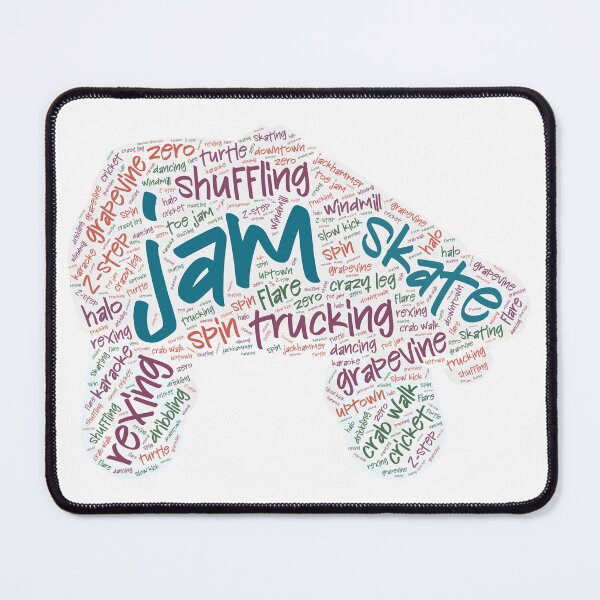 Item preview, Jam Skating Wordcloud for Lighter Backgrounds designed and sold by WordsYouLove.
