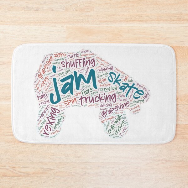 Item preview, Jam Skating Wordcloud for Lighter Backgrounds designed and sold by WordsYouLove.