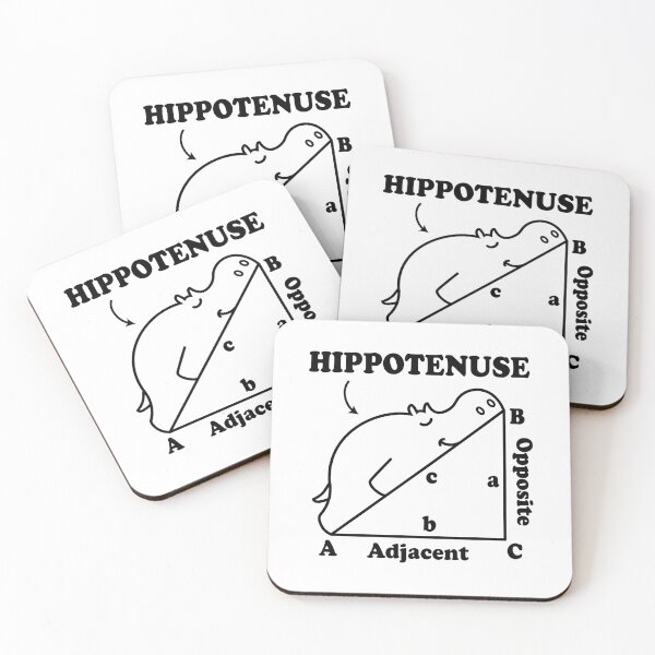 Item preview, Hippotenuse - Hypotenuse Math Pun designed and sold by ScienceCorner.
