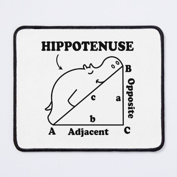 Item preview, Hippotenuse - Hypotenuse Math Pun designed and sold by ScienceCorner.