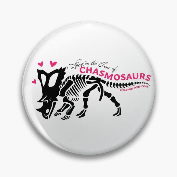Item preview, Chasmosaurus Skeleton Logo (black and pink) designed and sold by chasmosaurs.