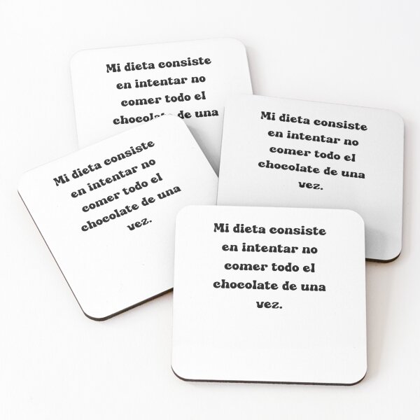 Item preview, Mi dieta consiste en intentar no comer todo el chocolate de una vez. designed and sold by Mechanical-Artt.