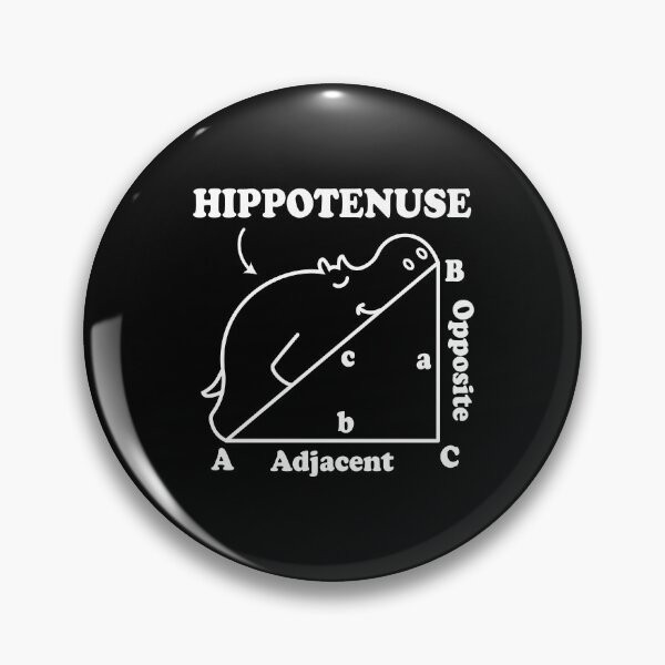 Item preview, Hippotenuse - Hypotenuse Math Pun designed and sold by ScienceCorner.