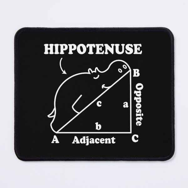 Item preview, Hippotenuse - Hypotenuse Math Pun designed and sold by ScienceCorner.