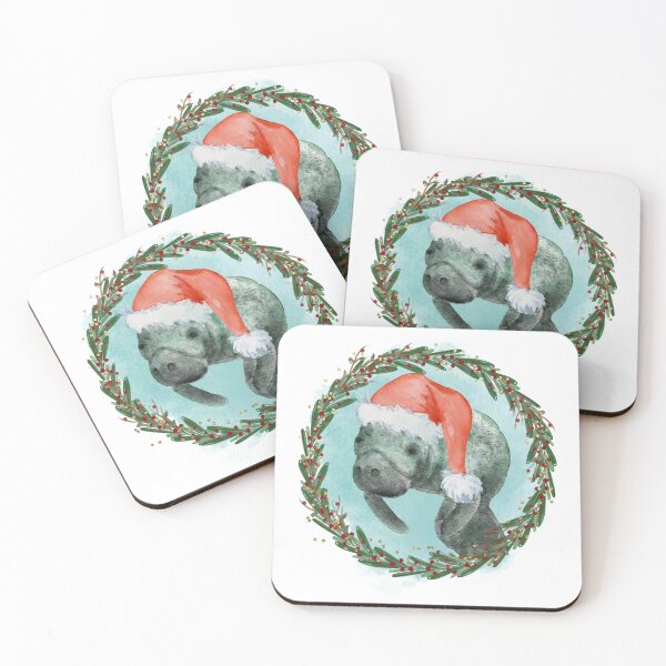 Item preview, Manatee Santa designed and sold by Cursed-Quotes.