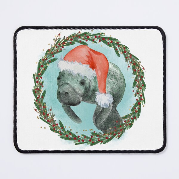 Item preview, Manatee Santa designed and sold by Cursed-Quotes.