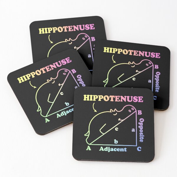 Item preview, Hippotenuse - Hypotenuse Math Pun designed and sold by ScienceCorner.