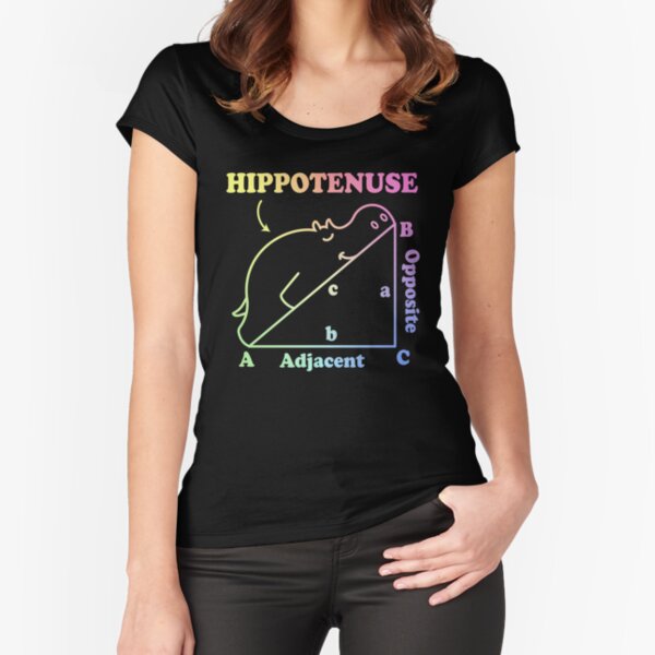 Item preview, Hippotenuse - Hypotenuse Math Pun designed and sold by ScienceCorner.