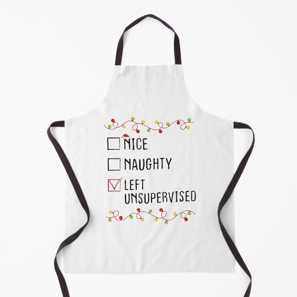 Item preview, Nice Naughty Left Unsupervised Christmas List Xmas Santa Claus designed and sold by Be Cool (5.0) ⭐⭐⭐⭐⭐.