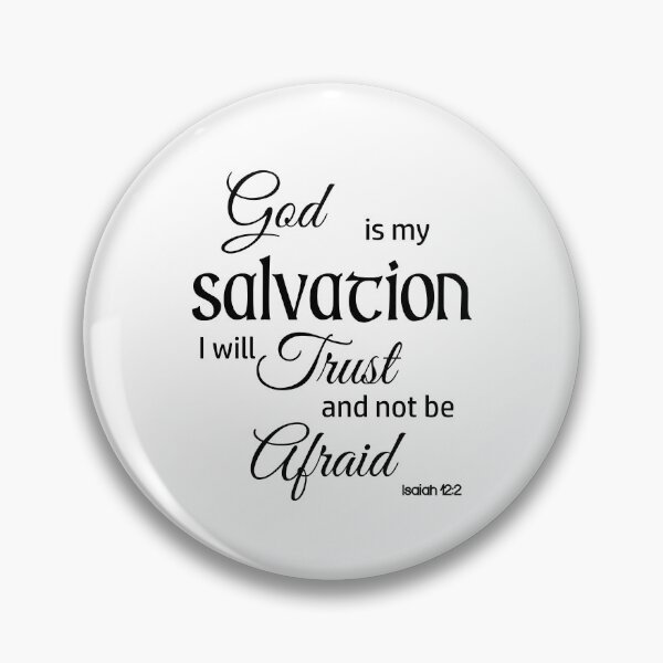 Item preview, God is my Salvation Inspirational Quote Black and White Design designed and sold by adriana-holmes.
