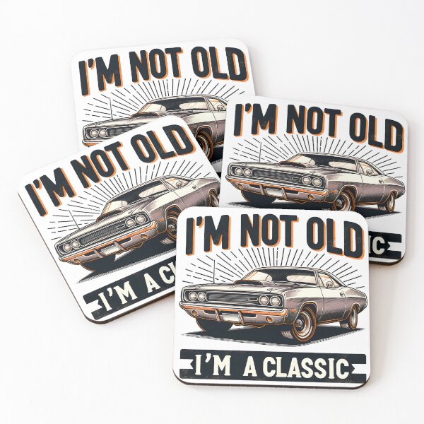 Item preview, Better with Age Classic Car: 'I'm Not Old, I'm a Classic' Muscle Car designed and sold by Studio-Mind.