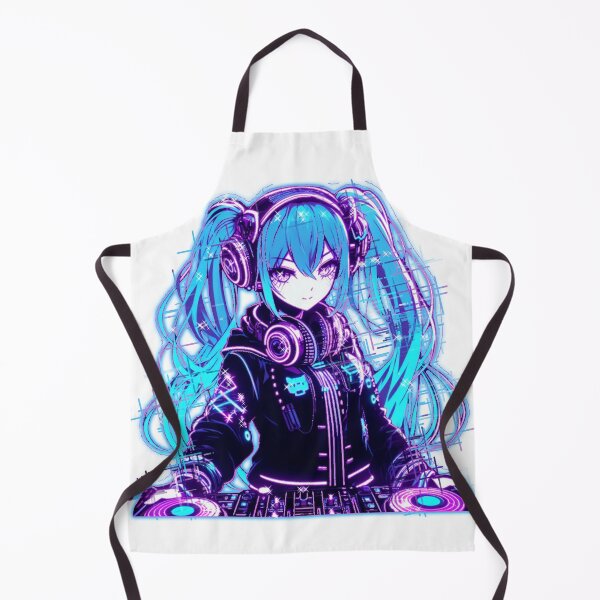 Item preview, Anime Dj Girl With Blue Hair designed and sold by SugarInk.
