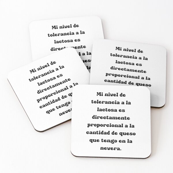 Item preview, Mi nivel de tolerancia a la lactosa es directamente proporcional a la cantidad de queso que tengo en la nevera. designed and sold by Mechanical-Artt.