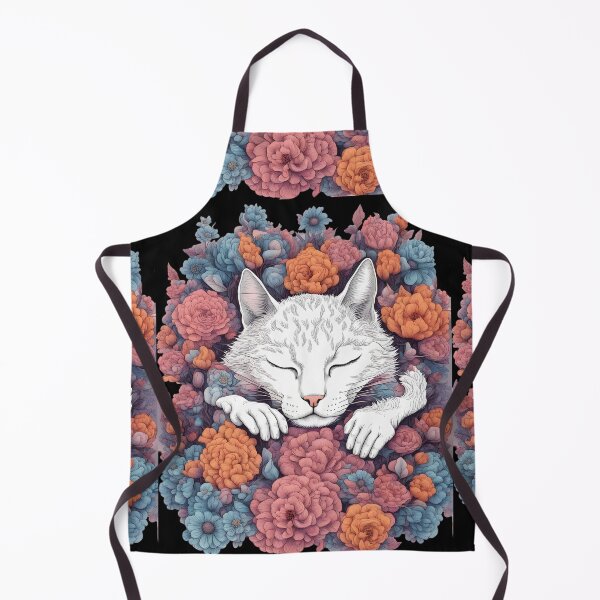 Item preview, Chilling Cat with Flowers designed and sold by Catophile.