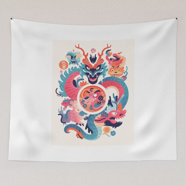 Item preview, Chinese Zodiac Dragon Art designed and sold by marrychou.