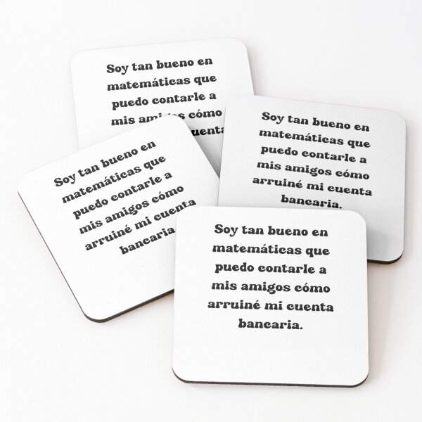 Item preview, Soy tan bueno en matemáticas que puedo contarle a mis amigos cómo arruiné mi cuenta bancaria. designed and sold by Mechanical-Artt.
