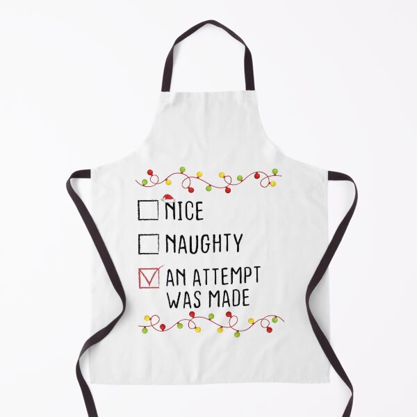 Item preview, Nice Naughty An Attempt Was Made Christmas List Xmas Santa Claus designed and sold by Be Cool (5.0) ⭐⭐⭐⭐⭐.