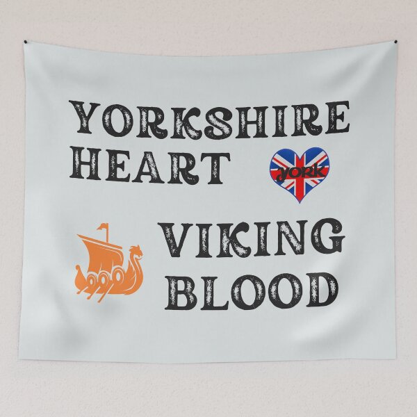 Item preview, Yorkshire Heart Viking Blood. Gift ideas for historical enthusiasts. designed and sold by LindaLG.