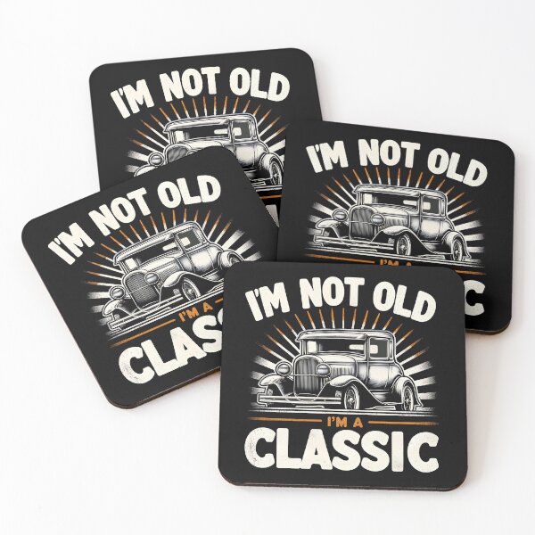 Item preview, Aged and Awesome 'I'm Not Old, I'm a Classic' Muscle Car designed and sold by Studio-Mind.