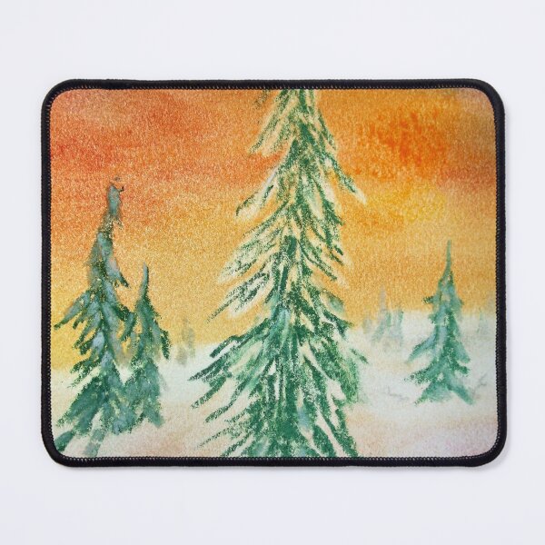 Item preview, Snow Covered Pines at Sunset designed and sold by Scott and Mary Schneider art_photography.