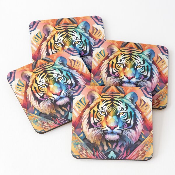 Item preview,  Colorful Tiger Digital Art designed and sold by deepakrode7.