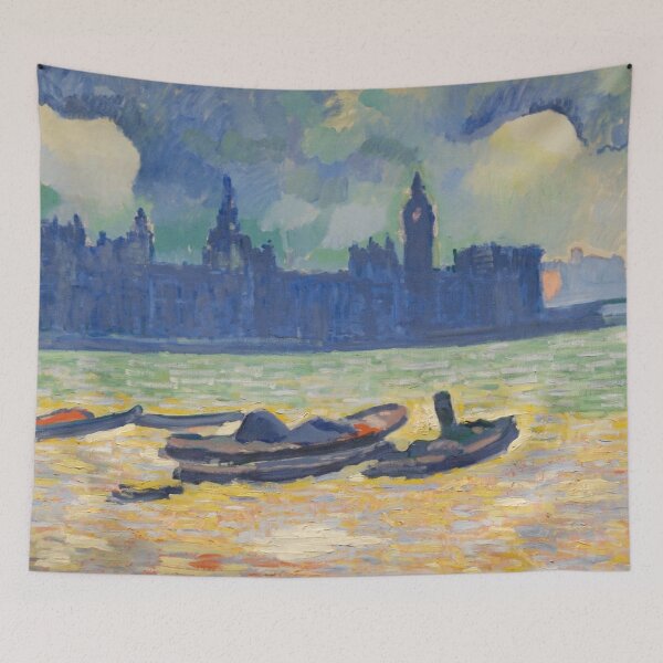 Item preview, Andre Derain - city and 3 boats designed and sold by MARTART9.