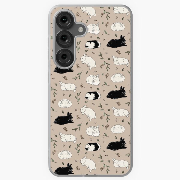 Sleepy Bunny Pattern Samsung Galaxy Soft Case