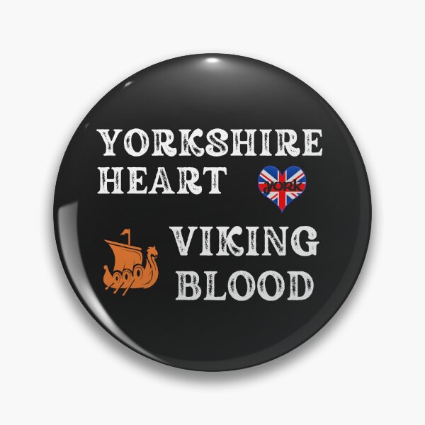Item preview,  Yorkshire Heart Viking Blood. White text.Gift ideas for historical enthusiasts. designed and sold by LindaLG.