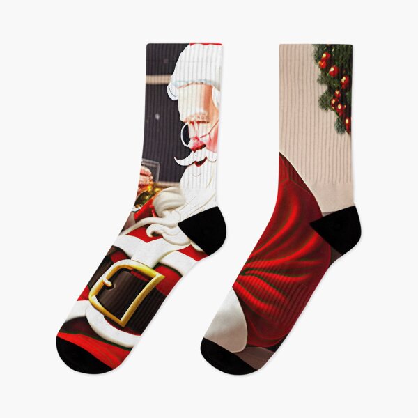 Item preview, Santa relaxing with a glass of beverage designed and sold by ansaharju.