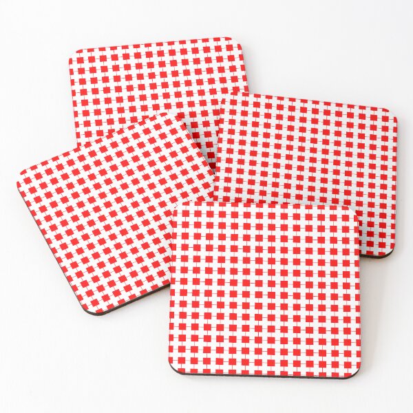 Item preview, Red and White Block Pattern designed and sold by LionessLove.