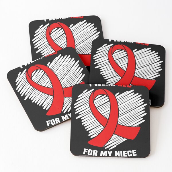 Item preview, I Wear Red For My Niece HIV AIDS Awareness designed and sold by EagmianPheolea.