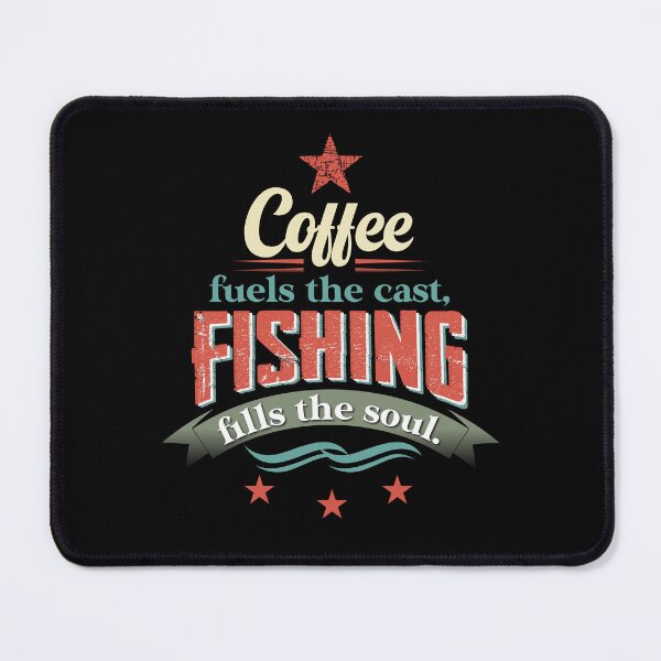 Item preview, Fishing and Coffee Lovers Vintage Design. Fisher and coffee, Fisher´s soul designed and sold by DAMOTAmagazine.