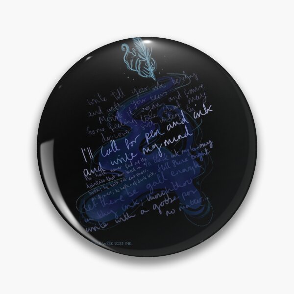 Item preview, I'll Call for Pen and Ink (Dark mode) designed and sold by gingernoodleuk.