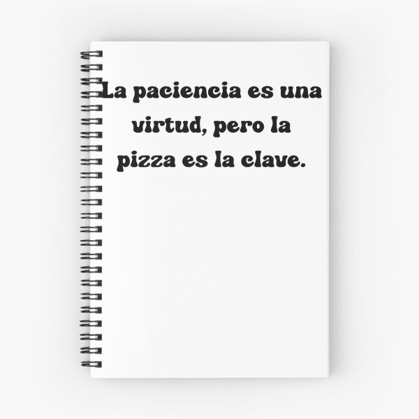 Item preview, La paciencia es una virtud, pero la pizza es la clave. designed and sold by Mechanical-Artt.