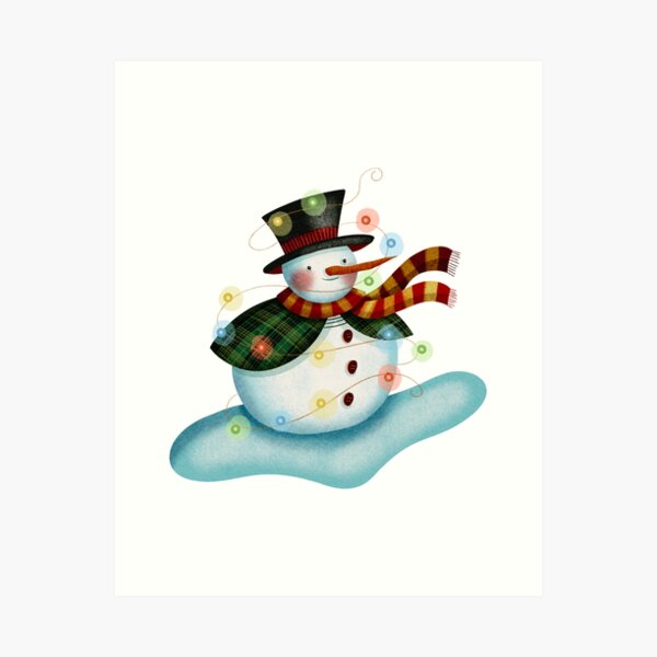 Snowman Art Print