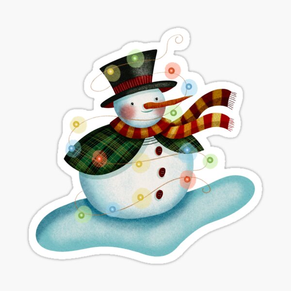 Item preview, Snowman designed and sold by Marta Pilosio Illustration.