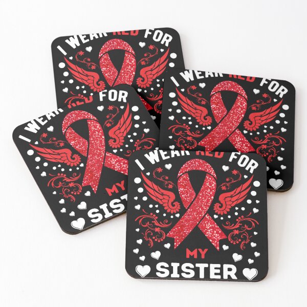 Item preview, I Wear Red For My Sister Hiv Aids Awareness Month For Men Wo designed and sold by EagmianPheolea.
