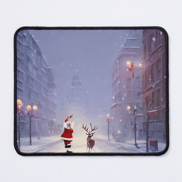 Item preview, Santa and Reindeer in the City designed and sold by ansaharju.