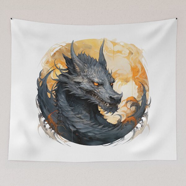 Item preview, The Dragon with Fire Eyes designed and sold by CalyCollab.