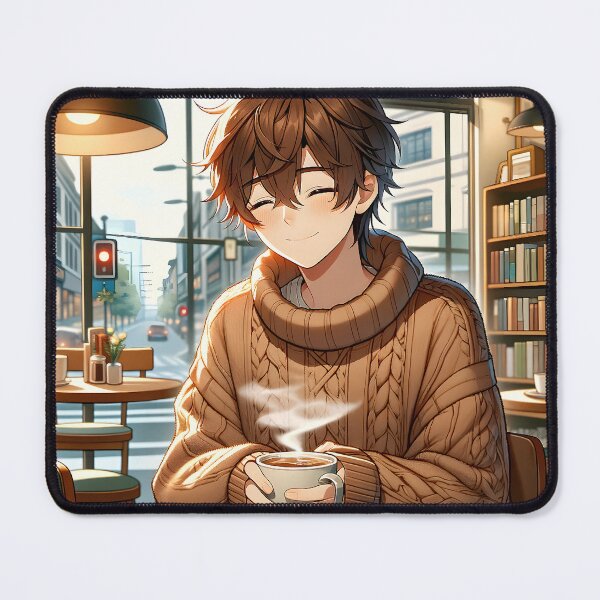 Item preview, Boy with coffee designed and sold by MomiDStudio.