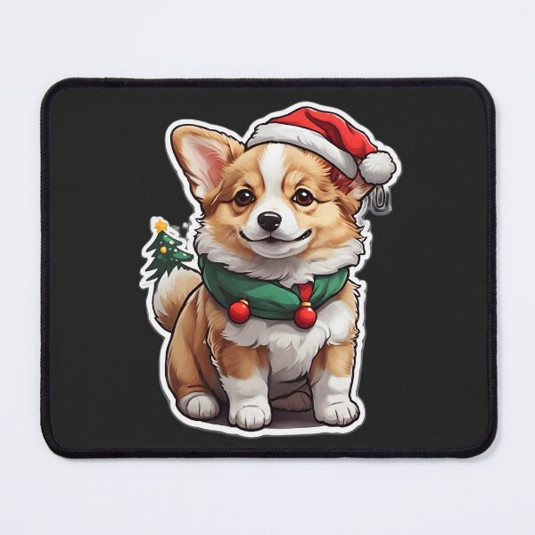 Item preview, Christmas welsh corgi in holiday gear designed and sold by DBPauwels.