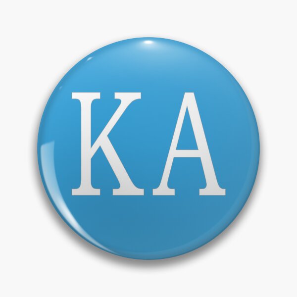 Item preview, KA Initials Monogram Elegant White Letters designed and sold by Jeallan Designs.