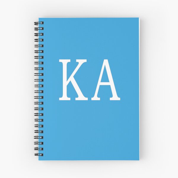 Item preview, KA Initials Monogram Elegant White Letters designed and sold by Jeallan Designs.