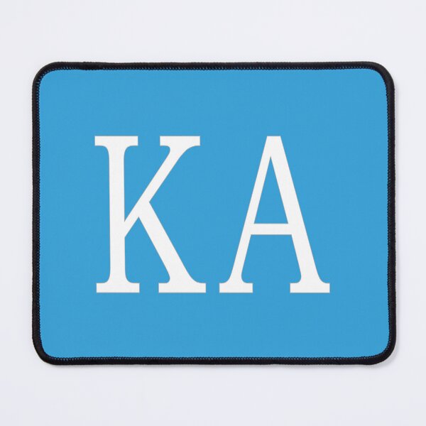 Item preview, KA Initials Monogram Elegant White Letters designed and sold by Jeallan Designs.