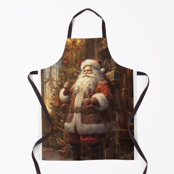Item preview, a painting of a santa claus standing in front of a christmas tree designed and sold by Mickeymouse2023.