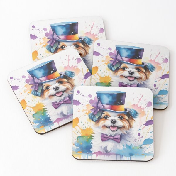 Item preview, Shih Tzu Dog Portrait Wearing A Top Hat  designed and sold by Wolfheartart.