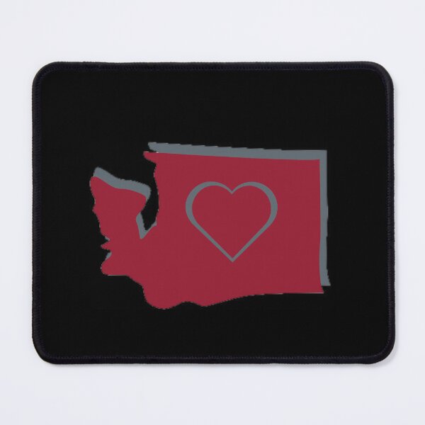 Item preview, Washington Heart, Gray And Crimson. designed and sold by PNWEnergy.
