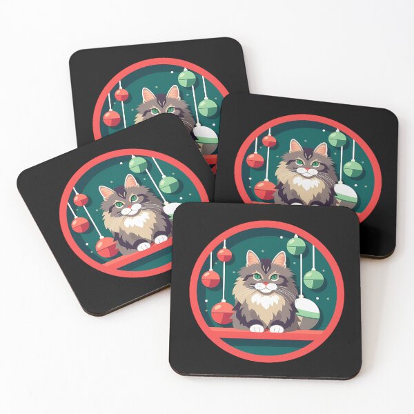 Item preview, Maine Coon Cat Xmas Ornament, Love Cats designed and sold by Logiamerch.